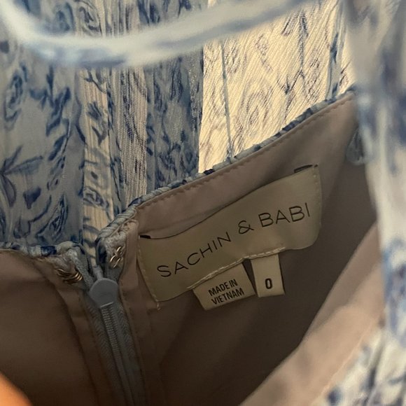 Sachin & Bobbi Rose Dress (Size 0), Tiny Rose Blue - Picture 3 of 8